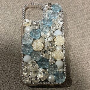 Floral Bling Crystal Phone Case